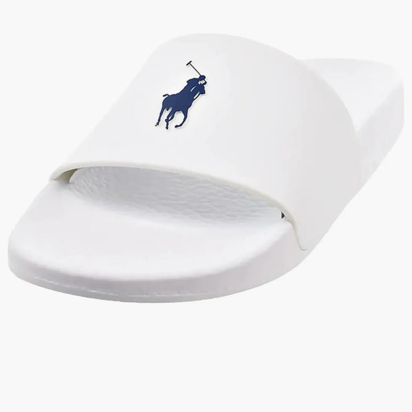 Polo Ralph Lauren Signature Pony Slide White