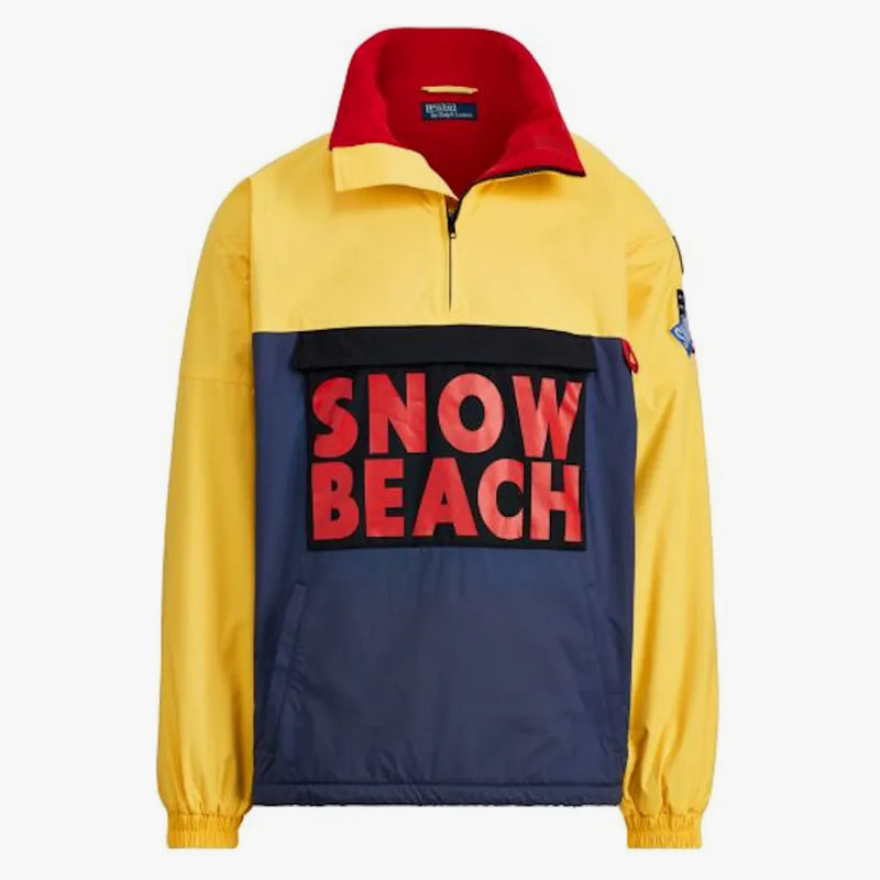 Polo Ralph Lauren Snow Beach Pullover Deep Water/chrome Yellow