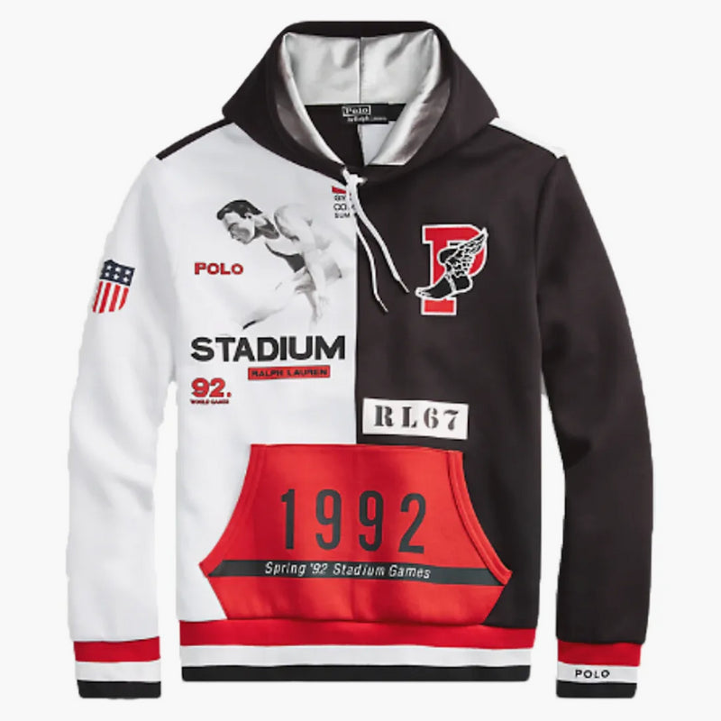 Polo Ralph Lauren Winter Stadium Hoodie Polo Black Multi