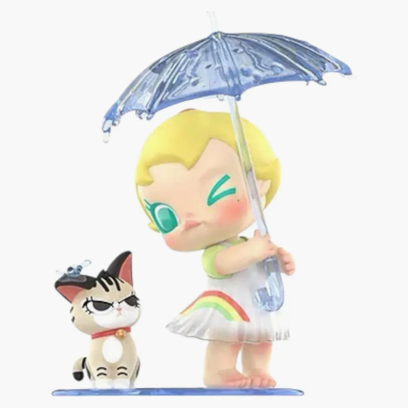 Pop Mart Baby Molly & Baby Tabby Series Come Under The Umbrella Figure