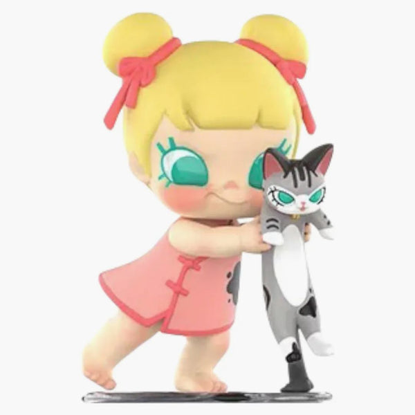 Pop Mart Baby Molly & Baby Tabby Series Furry Brush Figure