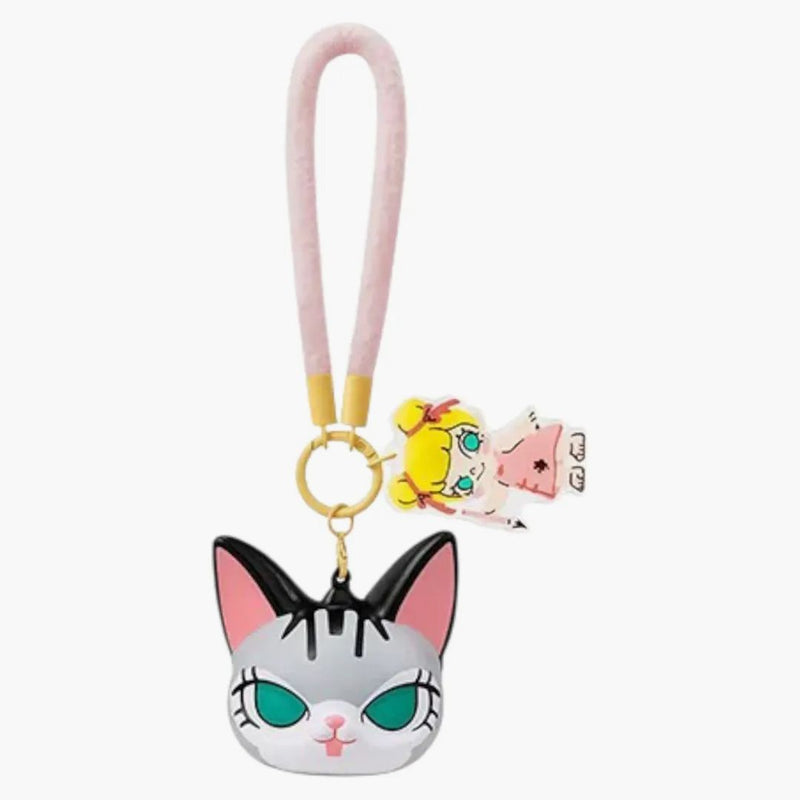 Pop Mart Baby Molly & Baby Tabby Series Furry Brush Pinch Pendant
