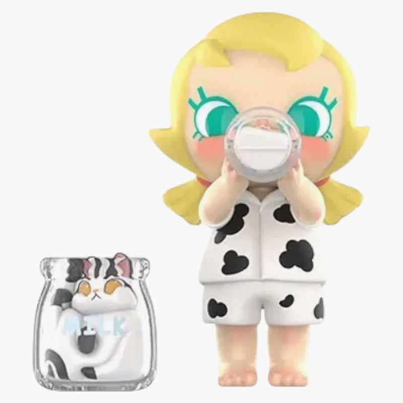 Pop Mart Baby Molly & Baby Tabby Series Milk Lover Figure