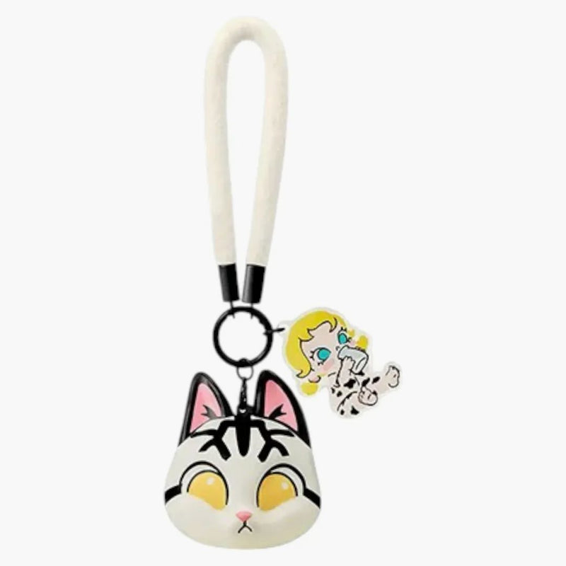 Pop Mart Baby Molly & Baby Tabby Series Milk Lover Pinch Pendant