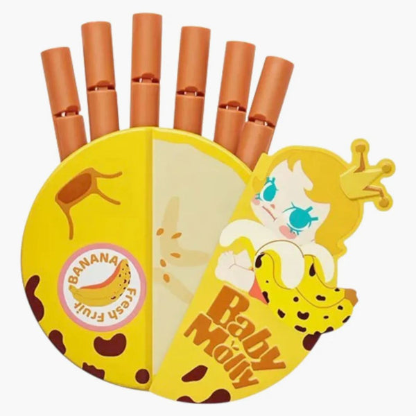 Pop Mart Baby Molly Fruity Aroma Series Best Banana Friend (secret Edition) Magnetic Sealing Clip Storage