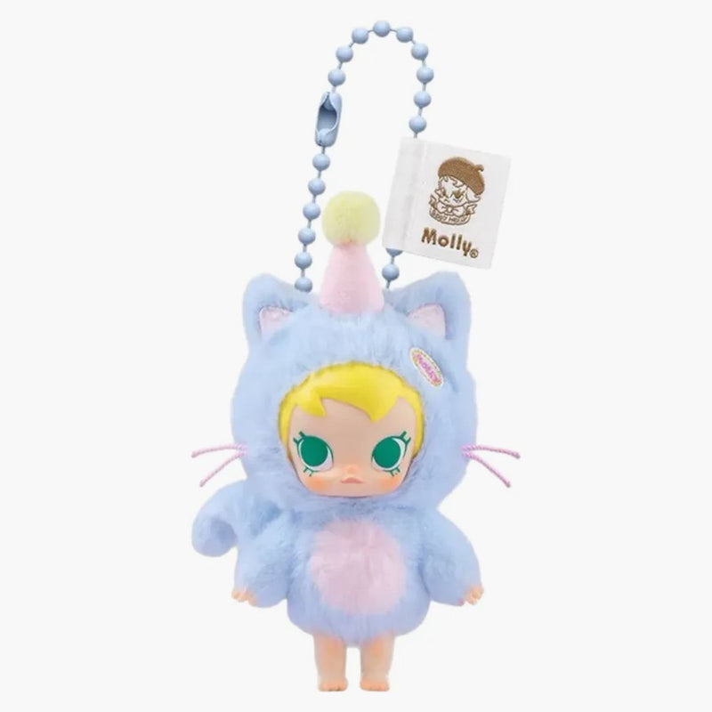 Pop Mart Baby Molly Pocket Friends Series Feeling Blue Vinyl Plush Pendant
