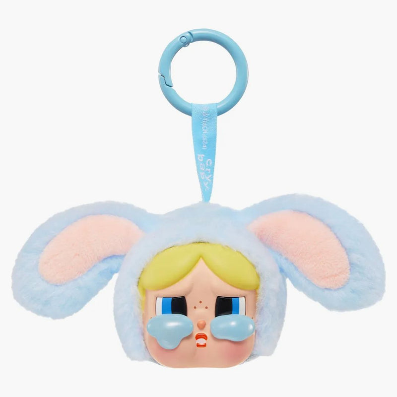 Pop Mart Crybaby X Powerpuff Girls Series Bunny Bubbles Vinyl Face Plush