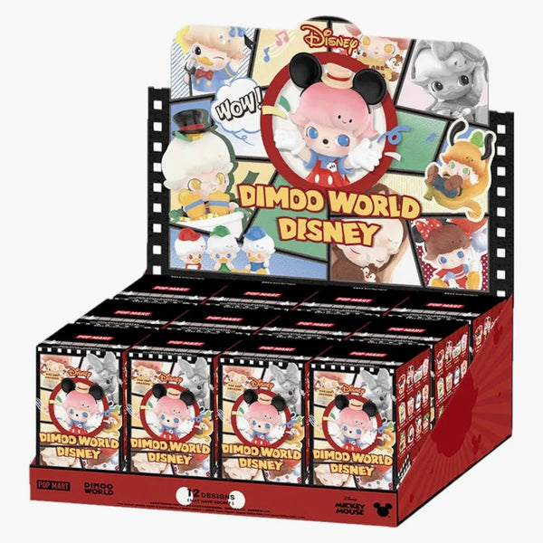 Pop Mart Dimoo World X Disney Series -siffror Försluten fall (12 Blind Box)