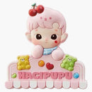 Pop Mart Hacipupu Rolling Time Machine Series Big Bear, Little Bear Fridge Magnet Silicone Clip
