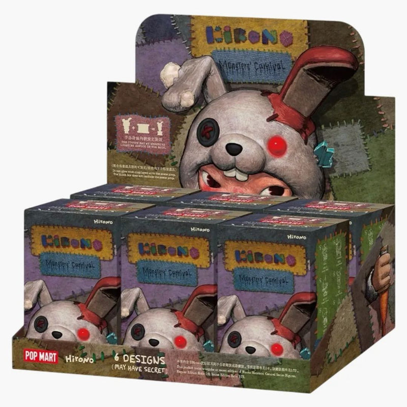 Pop Mart Hirono Monsters' Carnival Series Figures Sealed Case (6 Blind Boxes)