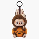 Pop Mart Labubu Happy Halloween Party Series-Sitting Pumpkin Vinyl Plush Pendant