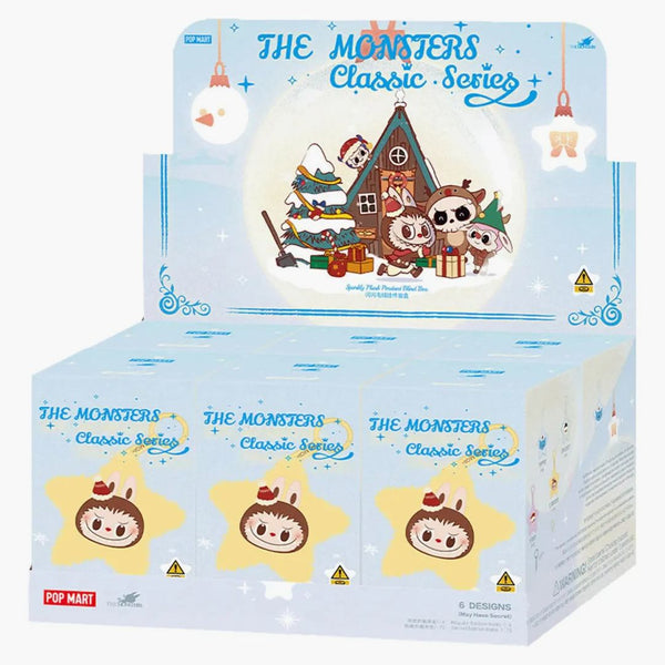 Pop Mart Labubu The Monsters Classic Series Sparkly Plush Pendant Sealed Case (6 Blind Box)