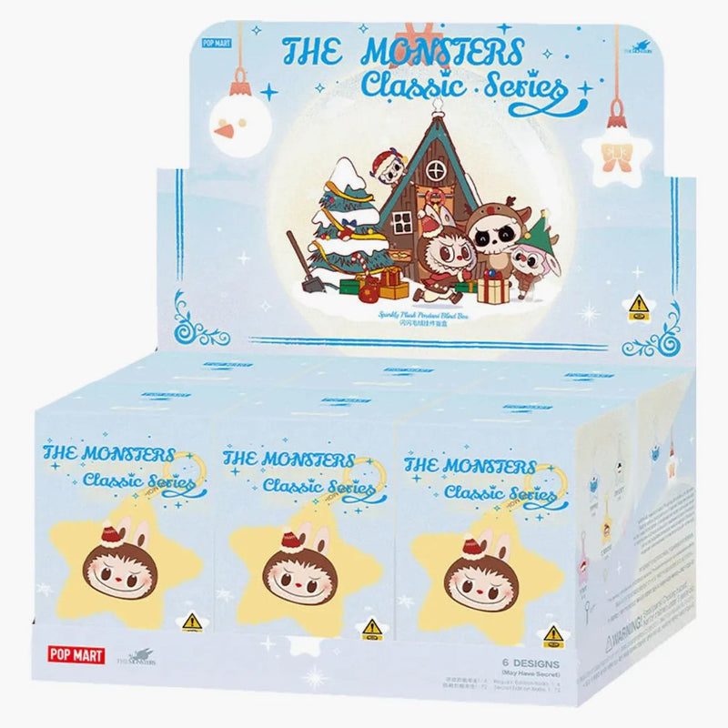 Pop Mart Labubu The Monsters Classic Series Sparkly Plush Pendant Sealed Case (6 Blind Box)