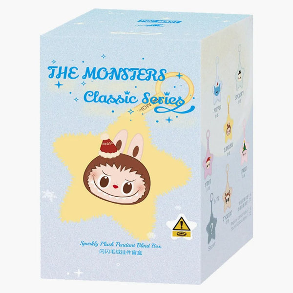 Pop Mart Labubu The Monsters Classic Series Sparkly Plush Pendant Single Blind Box