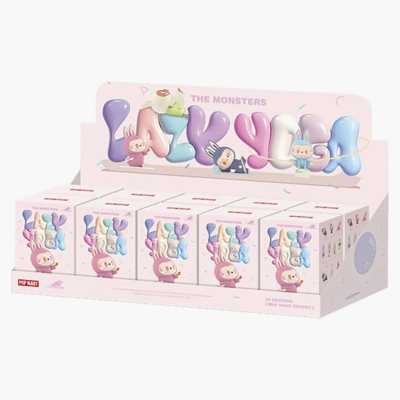 Pop Mart Labubu The Monsters Lazy Yoga Series Figures Sealed Case (10 Blind Boxes)