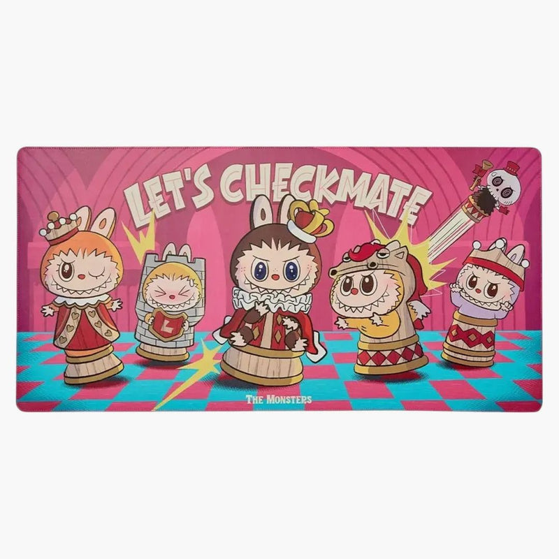 Pop Mart Labubu The Monsters Let's Checkmate Series Computer Desk Mat