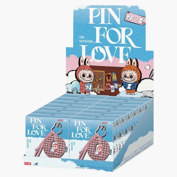 Pop Mart Labubu The Monsters Pin For Love Series Letter Pendant (n-z) Sealed Case (14 Blind Box)