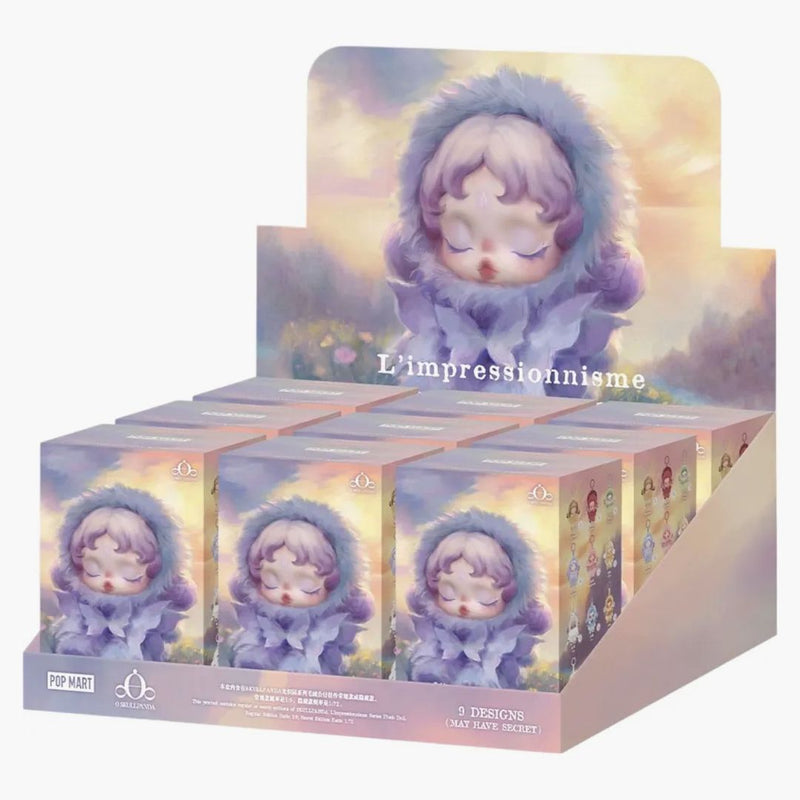 Pop Mart L'impressionnisme Θskullpanda Series Plush Doll Sealed Case (9 Blind Box)