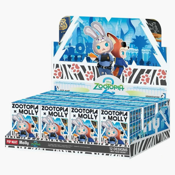 Pop Mart Molly X Zootopia Co-branded Series Figures Sealed Case (12 Blind Boxes)