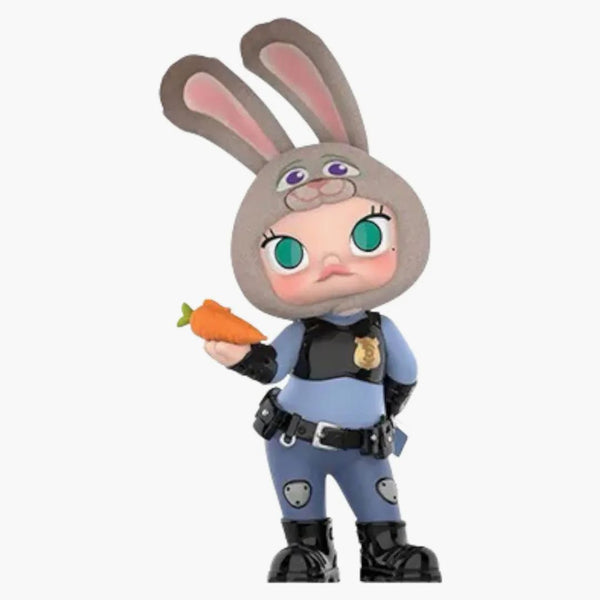 Pop Mart Molly X Zootopia Co-branded Series Judy In Uniform Figure