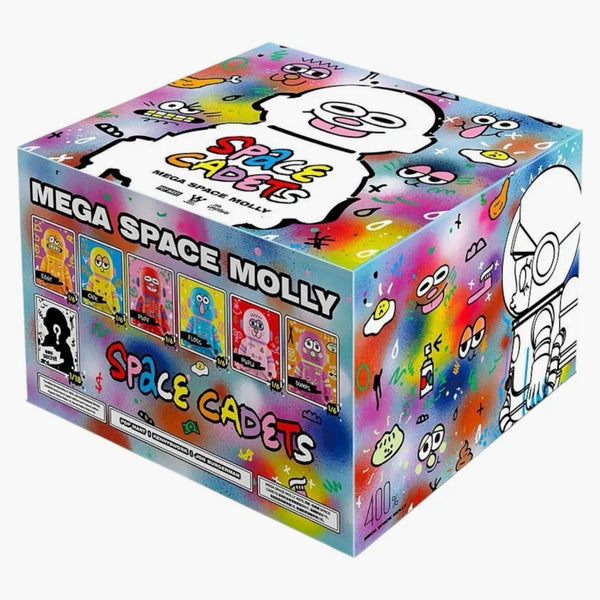 Pop Mart Mega Space Molly 400% Jon Burgerman Space Cadets Sealed Case (6 Blind Box)