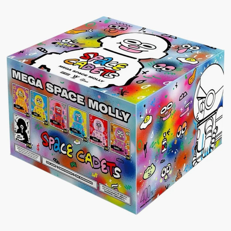 Pop Mart Mega Space Molly 400% Jon Burgerman Space Cadets Sealed Case (6 Blind Box)