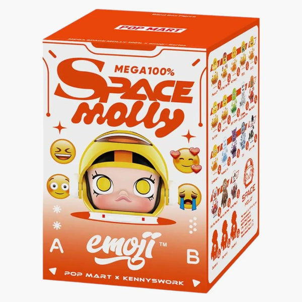 Pop Mart Mega Space Molly X Emoji Series 100% single blind box