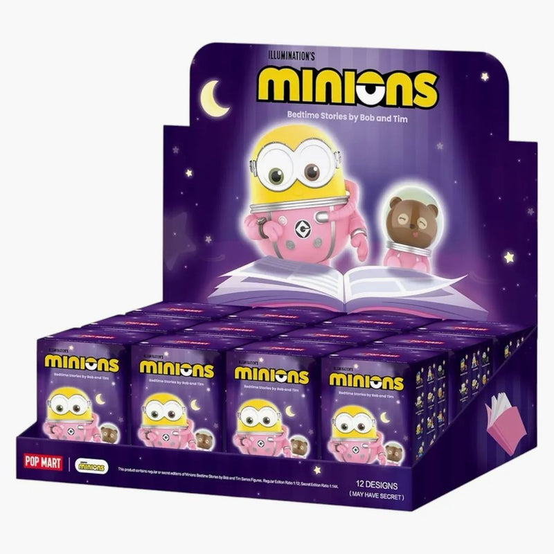 Pop Mart Minions Bedtime Stories By Bob And Tim Series Figures Sealed Case (9 Blind Box)