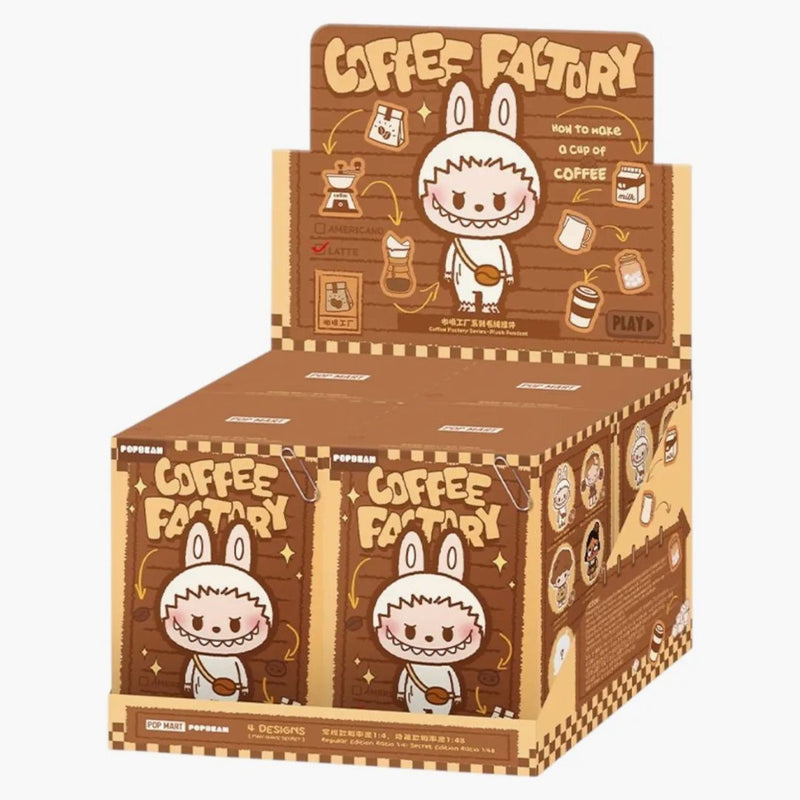 Pop Mart Pop Bean Coffee Factory Series Plush Pendant Sealed Case (4 Blind Boxes)