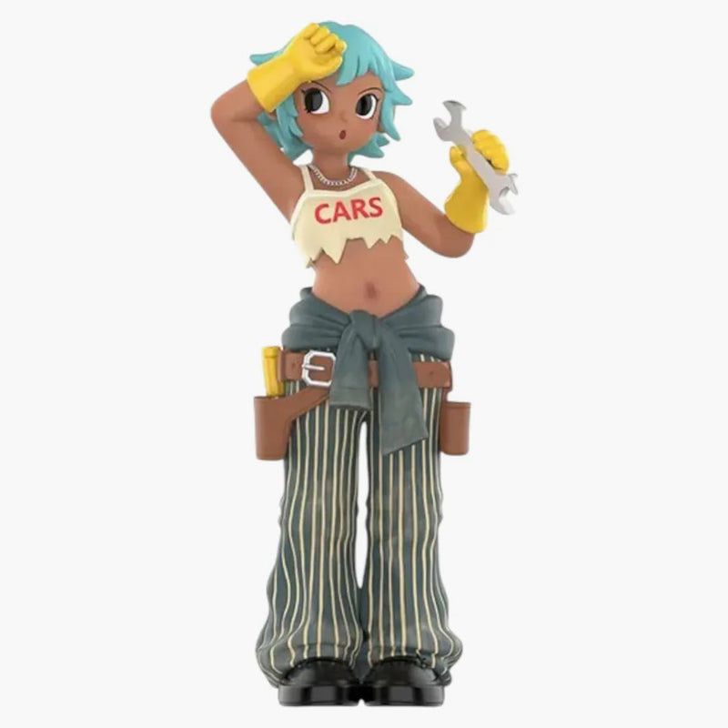 Pop Mart Peach Riot Rush Hour Series Frankie Autoshop Figure