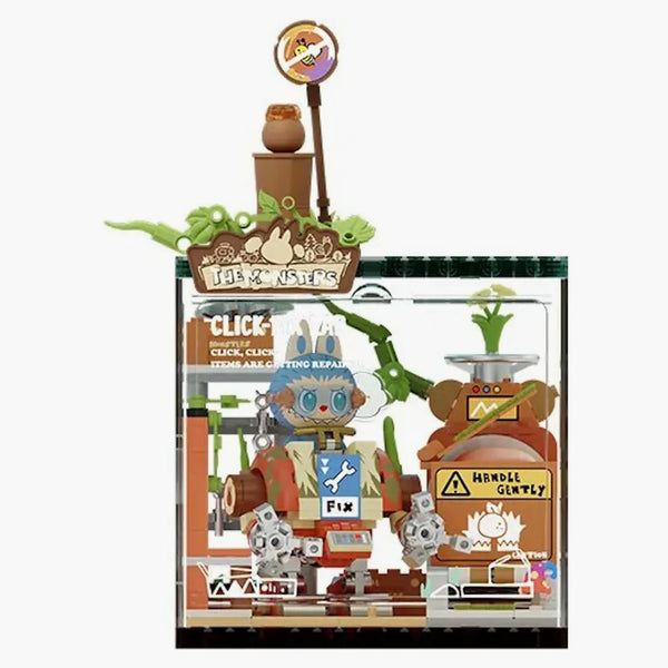 Pop Mart Pop Blocks Labubu The Monsters Forest Secret Base Series Blocks Click-fix Lab P10003 Building Block