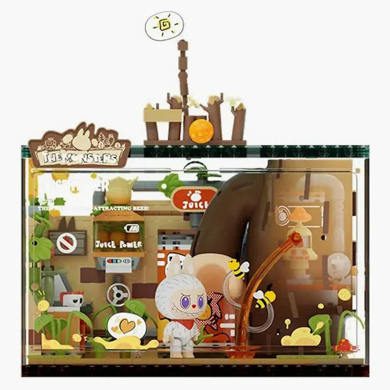 Pop Mart Pop Blocks Labubu The Monsters Forest Secret Base Series Blocks Juice Maker P10002 Building Block