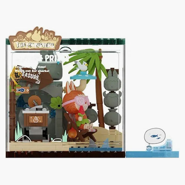 Pop Mart Pop Blocks Labubu The Monsters Forest Secret Base Series Blocks Part 2 Seaside Prizes P10008 Block Figure