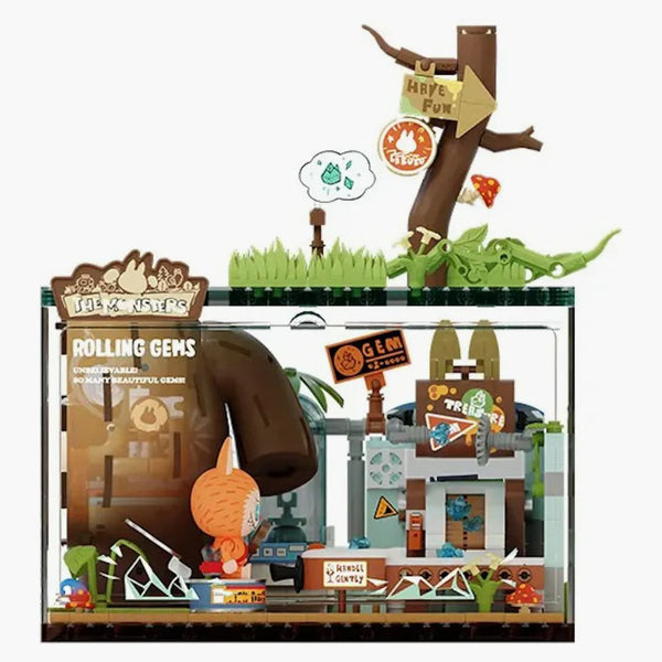 Pop Mart Pop Blocks Labubu The Monsters Forest Secret Base Series Blocks Rolling Gems P10001 Building Block