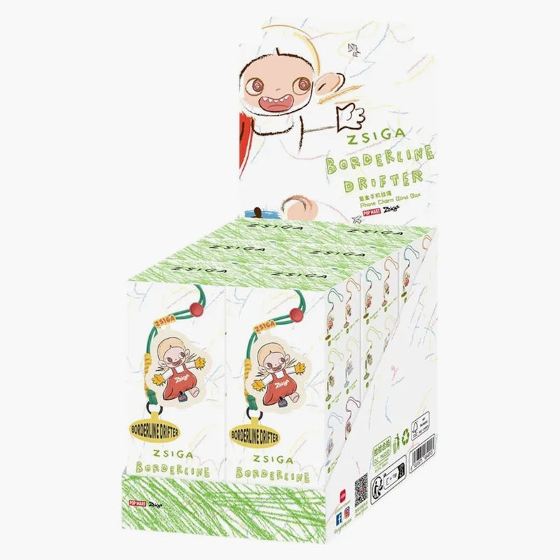 Pop Mart Zsiga Borderline Drifter Series Phone Charm Sealed Case (6 Blind Box)