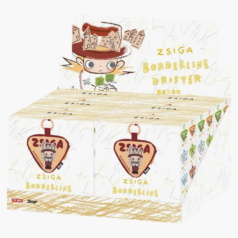 Pop Mart Zsiga Borderline Drifter Series Triangular Bag Charm Sealed Case (6 Blind Box)