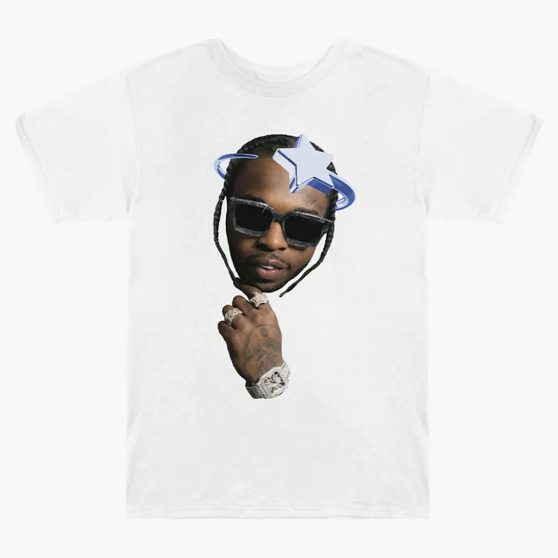 Pop Smoke X Vlone Halo T-shirt White