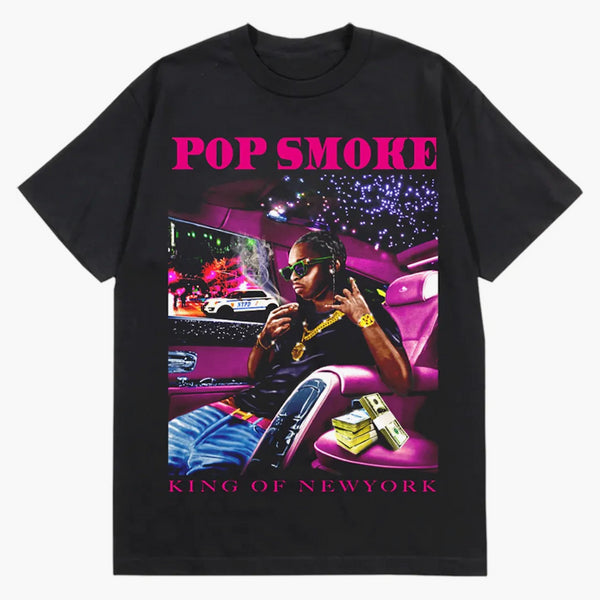 Pop Smoke x Vlone King of NY T-Shirt Black