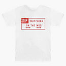 Pop Smoke X Vlone Stop Snitching T-shirt White/red