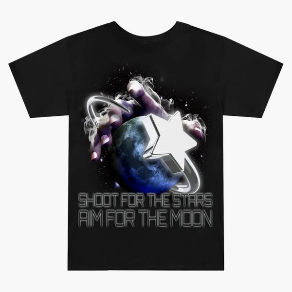 Pop Smoke X Who Decides War Infinite Reach T-shirt Black