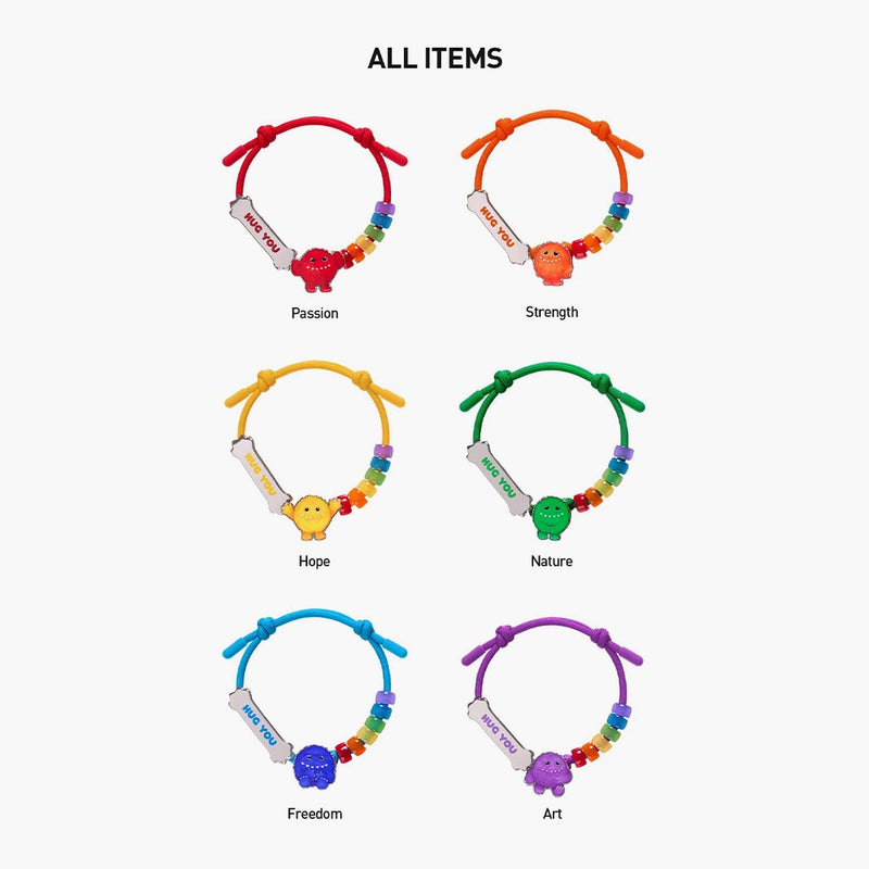 Pop Mart Instinctoy Hug You Series Bracelet Sealed Case (6 Blind Box)