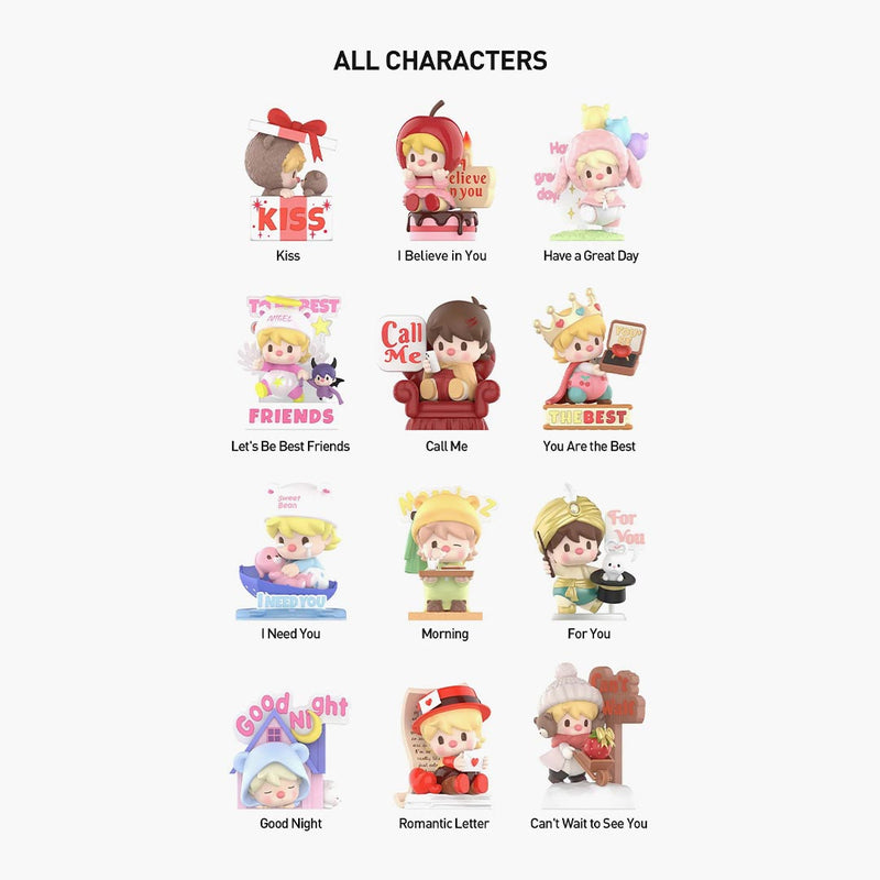 Pop Mart Pop Mart Sweet Bean The Language Of Love Series Figures Single Blind Box