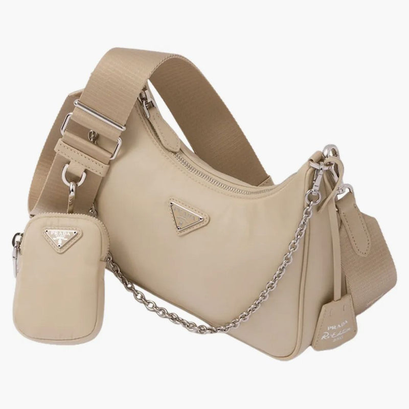 Prada 2005 Shoulder Bag Desert Beige