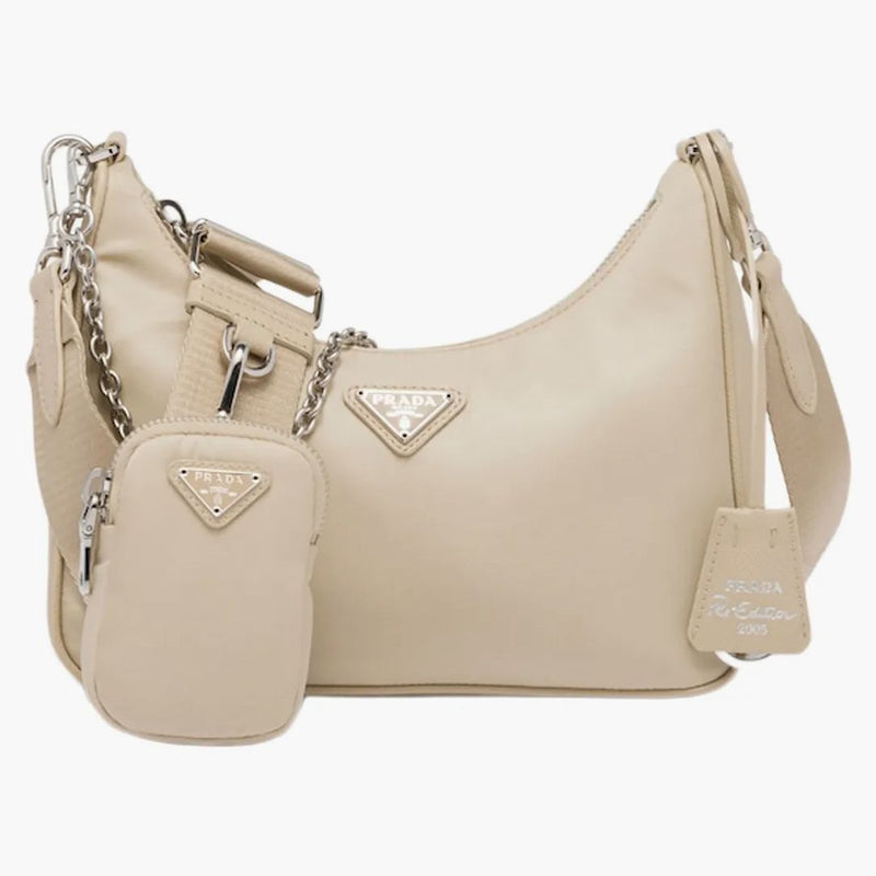 Prada 2005 Shoulder Bag Desert Beige