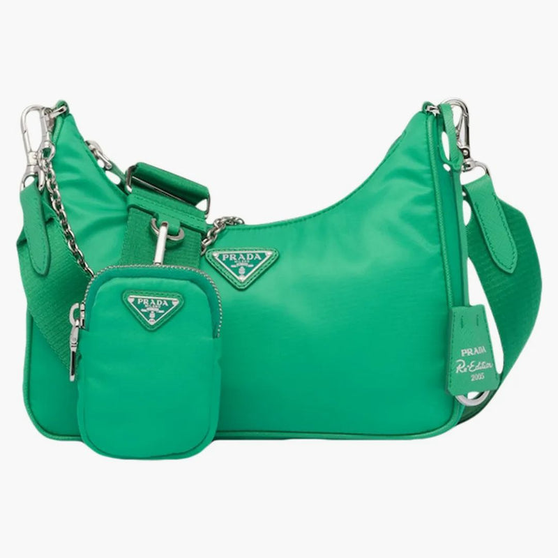 Prada 2005 Shoulder Bag Green Mint