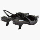 Čerpadla prada 30 mm zazatá černá kartáčovaná kůže