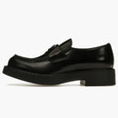 Prada 35mm Loafer Black Brushed Leather