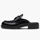 Prada 40mm Mule Black Brushed Leather