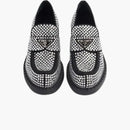 Prada 50mm Crystal Loafer Black Satin
