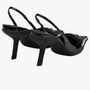 Čerpadla prada 65mm s pravým prachem Černá kartáčovaná kůže